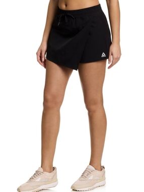 Reebok Black Athletic Wrap Skort with Built-In Shorts. Size XXL